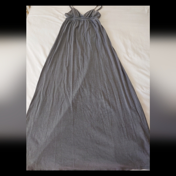 EUC Olive Green Heather JAMES PERSE Standard Tank Maxi Dress 1, S Soft Empire - Picture 2 of 12